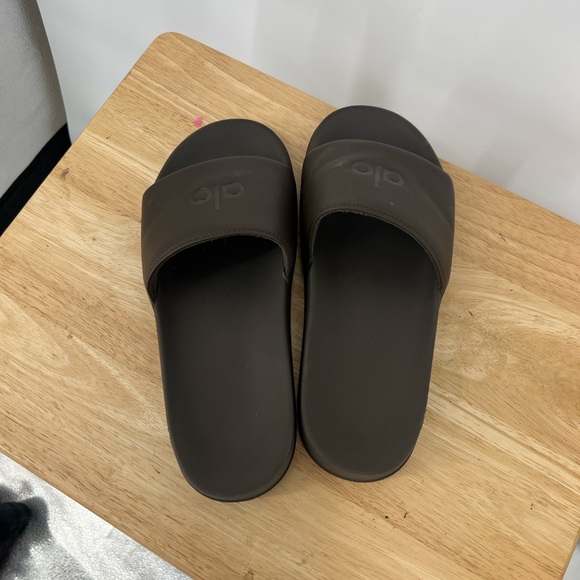 Alo expresso Brown Slide Sandals unisex - Picture 12 of 15